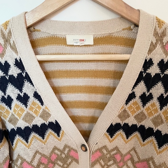 Anthropologie Multicolor Patterned Cardigan - Picture 1 of 3